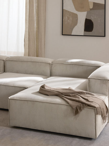 Lenzano Corduroy Ottoman Corner Module