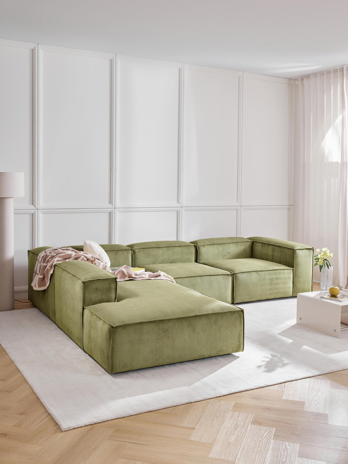 Lenzano Corduroy Ottoman Module