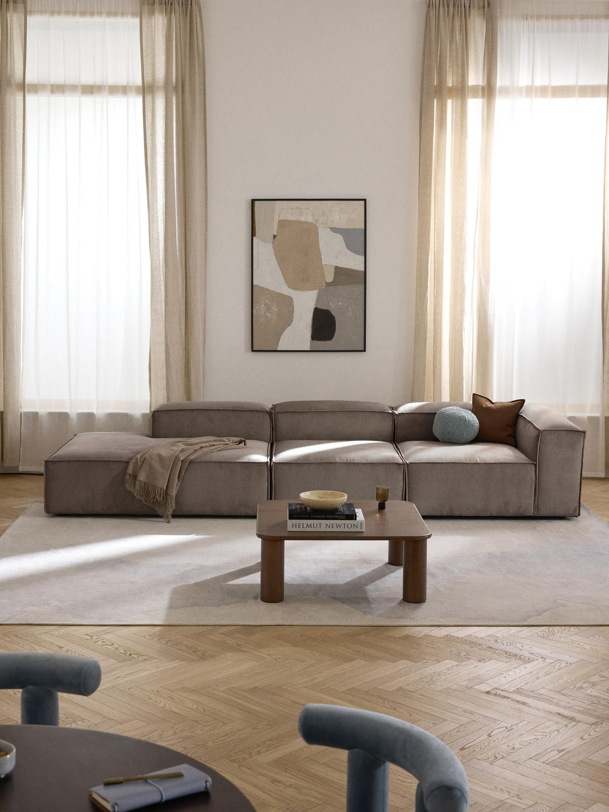 Lenzano Corduroy Ottoman Module