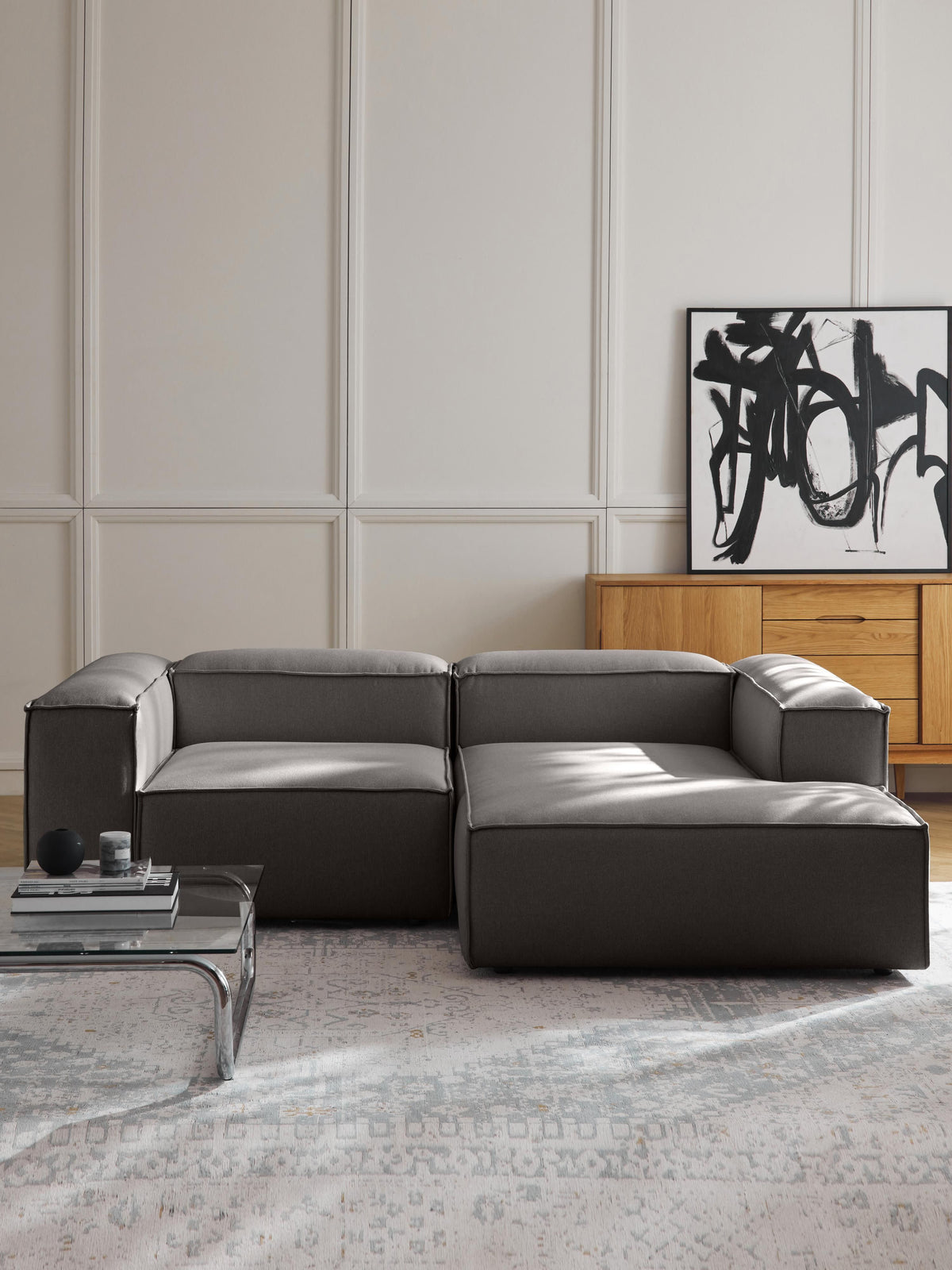 Lenzano Corner Ottoman Module