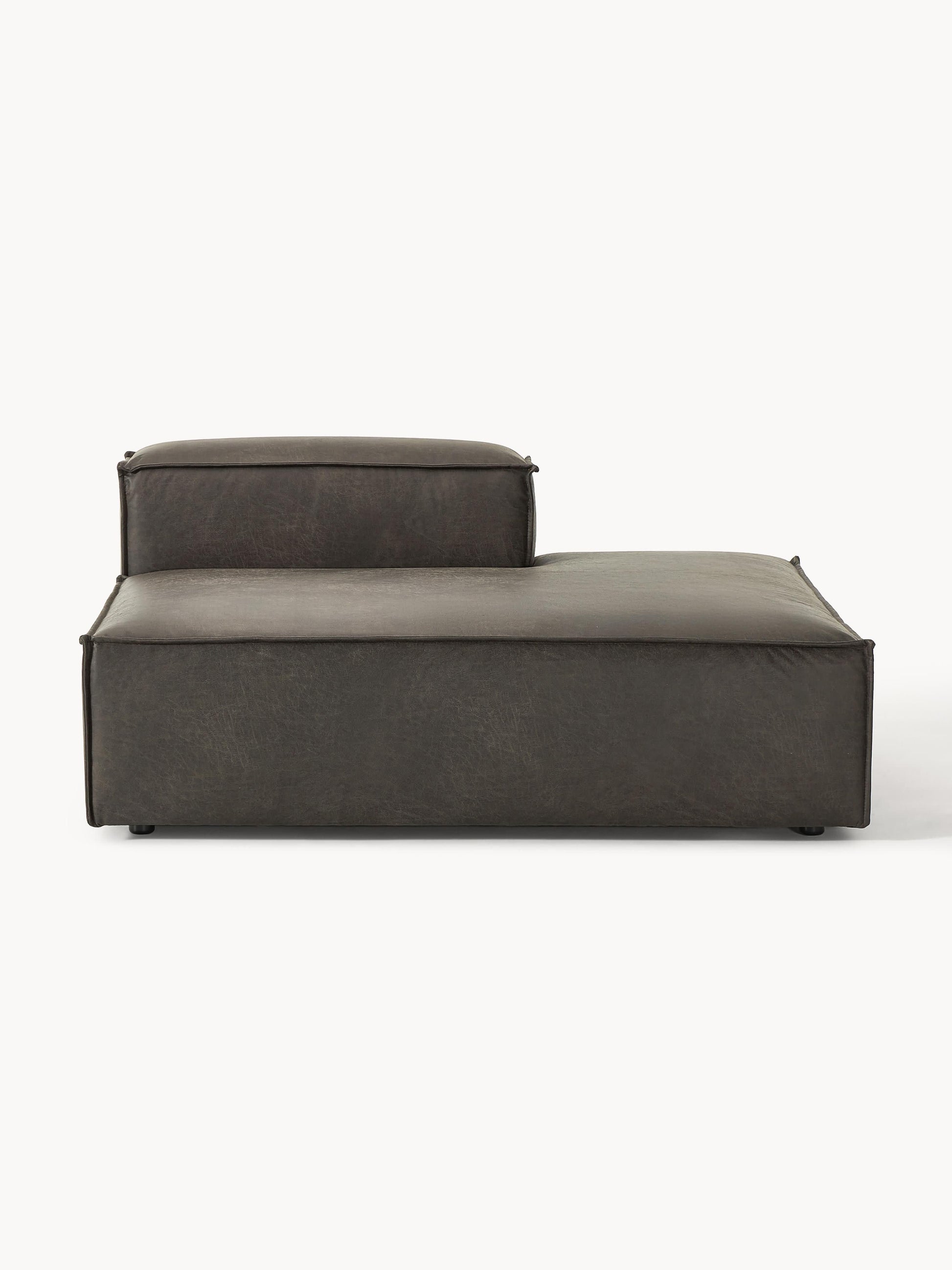 Lenzano Leather Ottoman Module