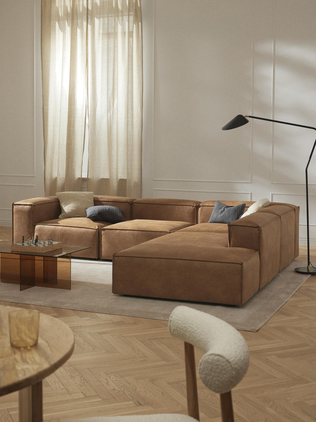 Lenzano Leather Ottoman Module