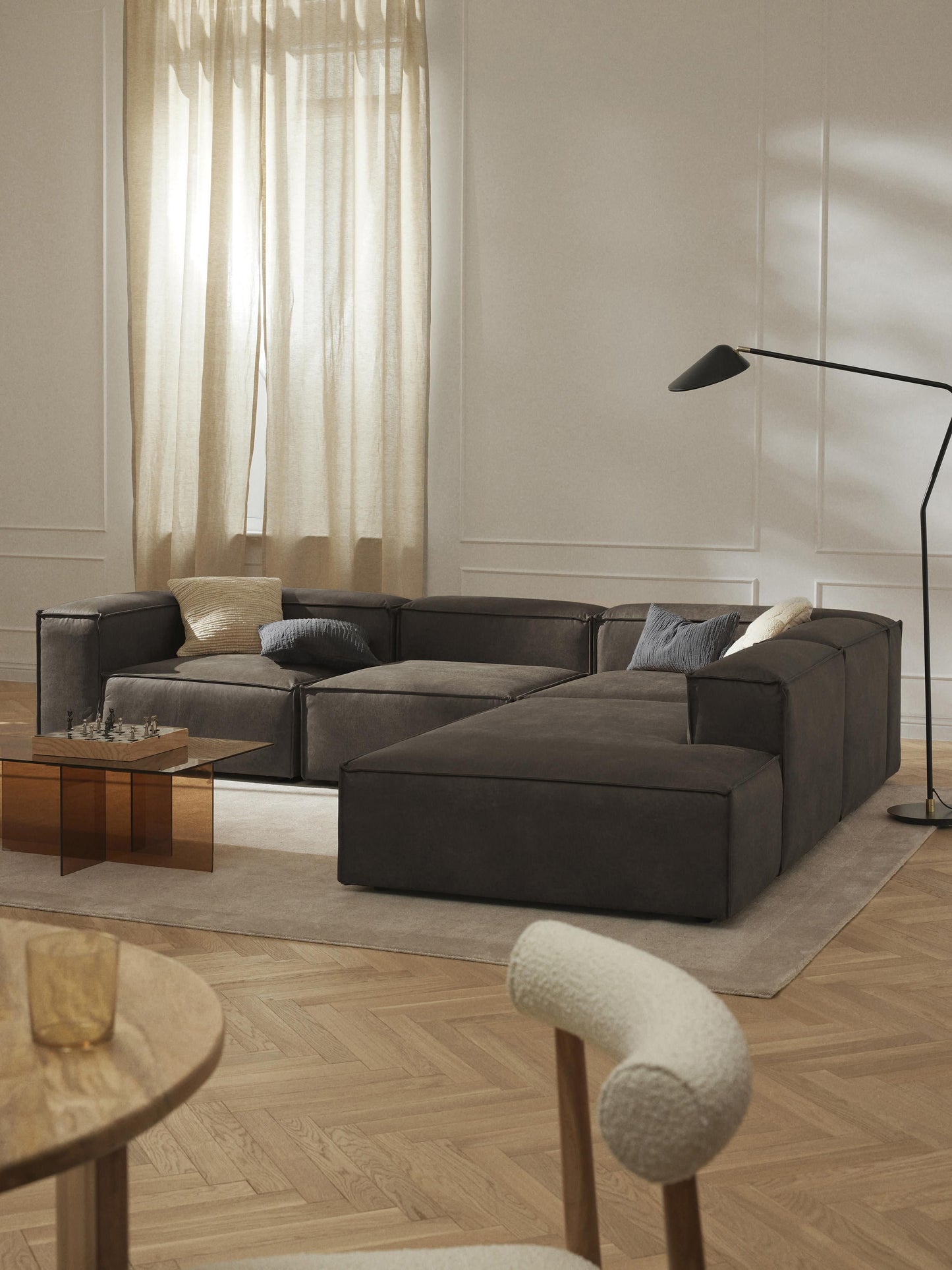 Lenzano Leather Ottoman Module