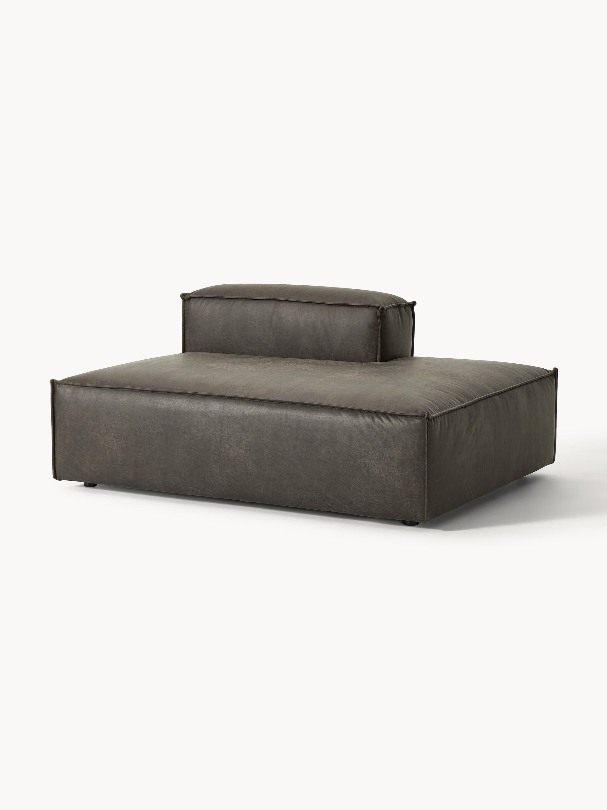 Lenzano Leather Ottoman Module