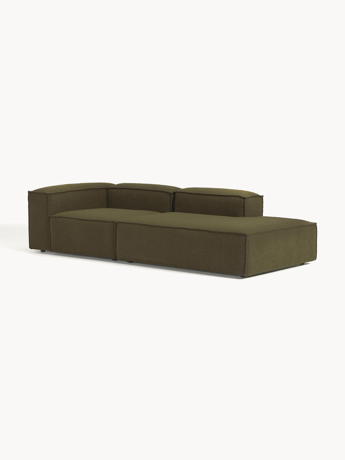 Lenzano Modular Bouclé Ottoman