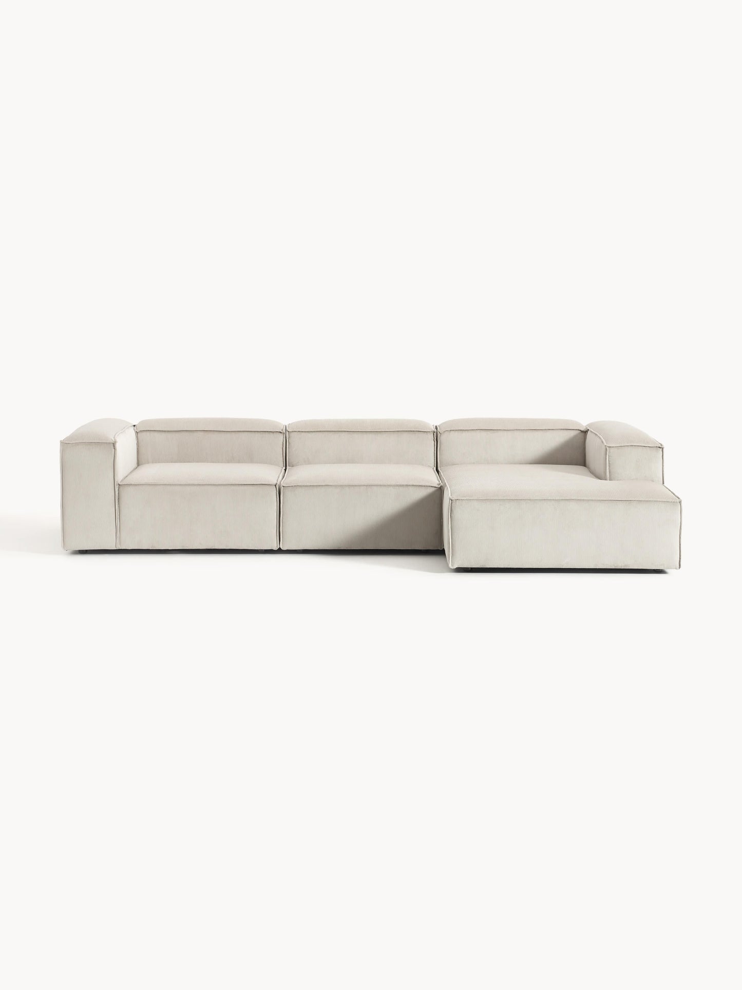 Lenzano Modular Corduroy Corner Sofa (4-Seater)
