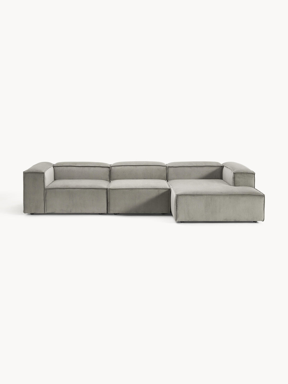 Lenzano Modular Corduroy Corner Sofa (4-Seater)