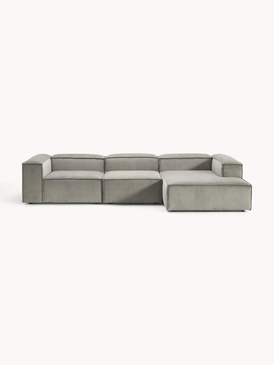 Lenzano Modular Corduroy Corner Sofa (4-Seater)