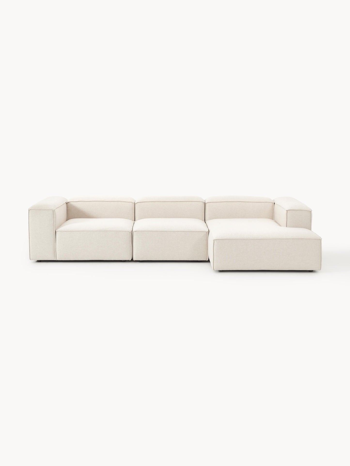 Lenzano Modular Corner Sofa (4-Seater) in Linen Blend