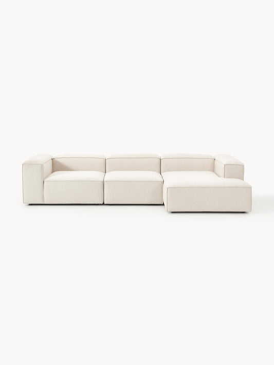 Lenzano Modular Corner Sofa (4-Seater) in Linen Blend