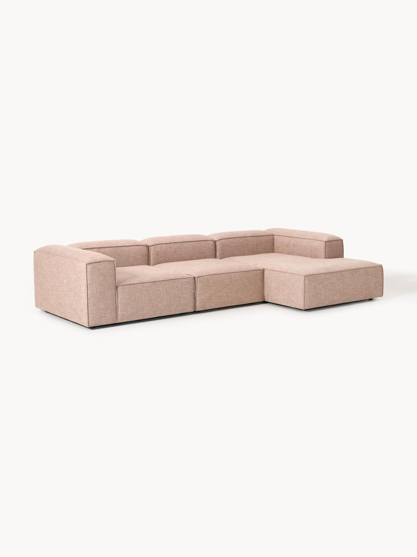 Lenzano Modular Corner Sofa (4-Seater) in Linen Blend