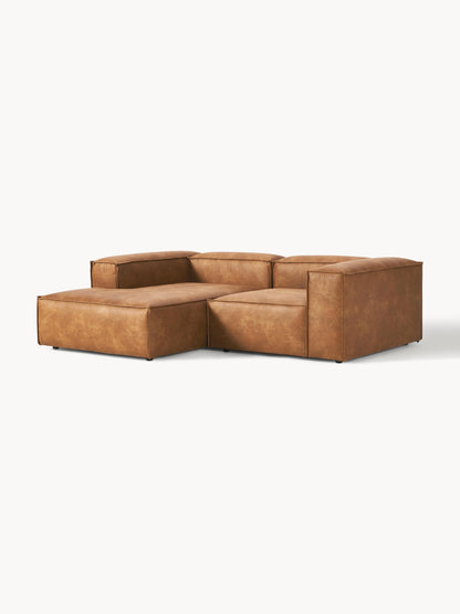 Lenzano Modular Leather Corner Sofa (2-Seater)