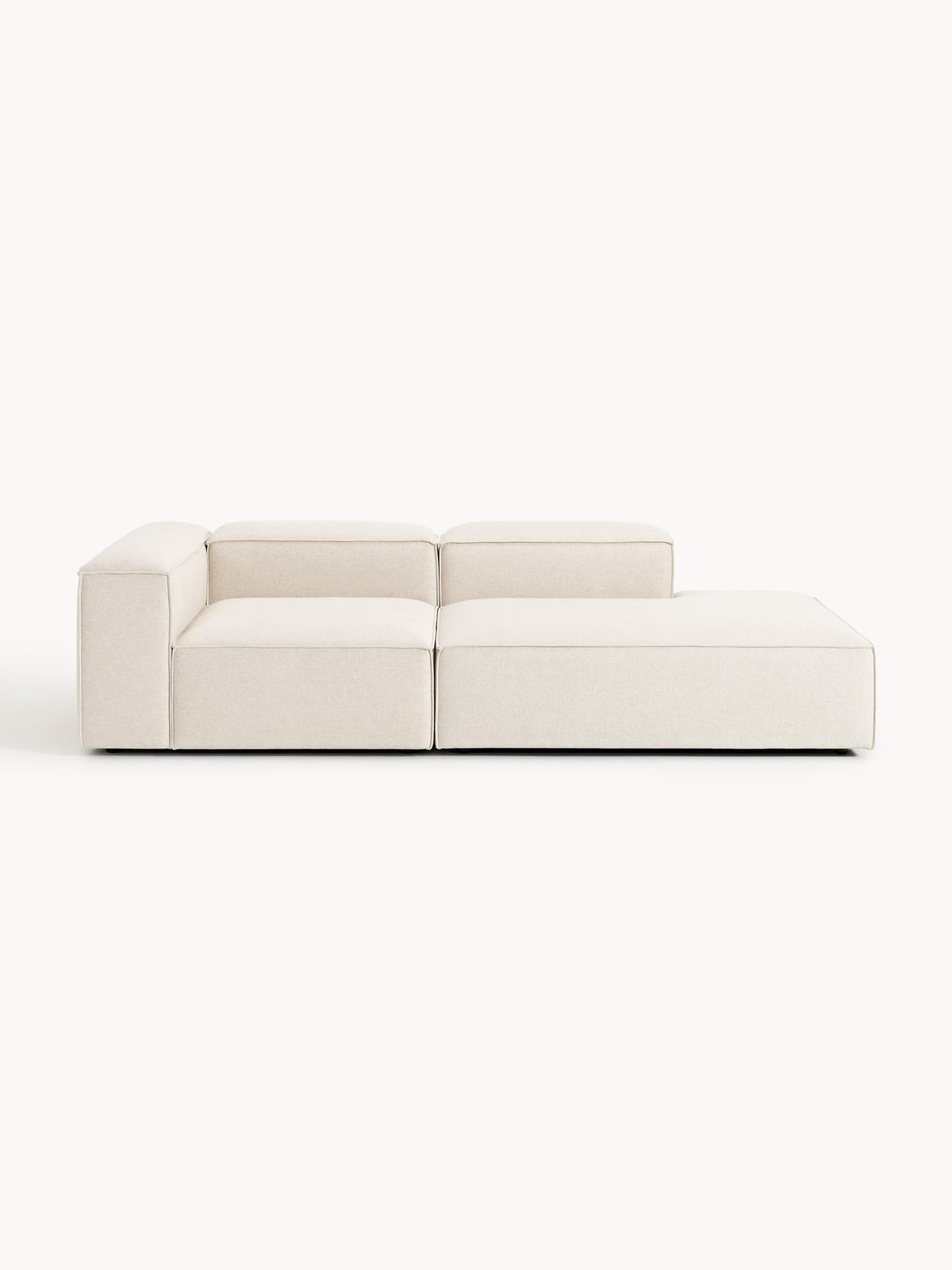 Lenzano Modular Linen Blend Ottoman