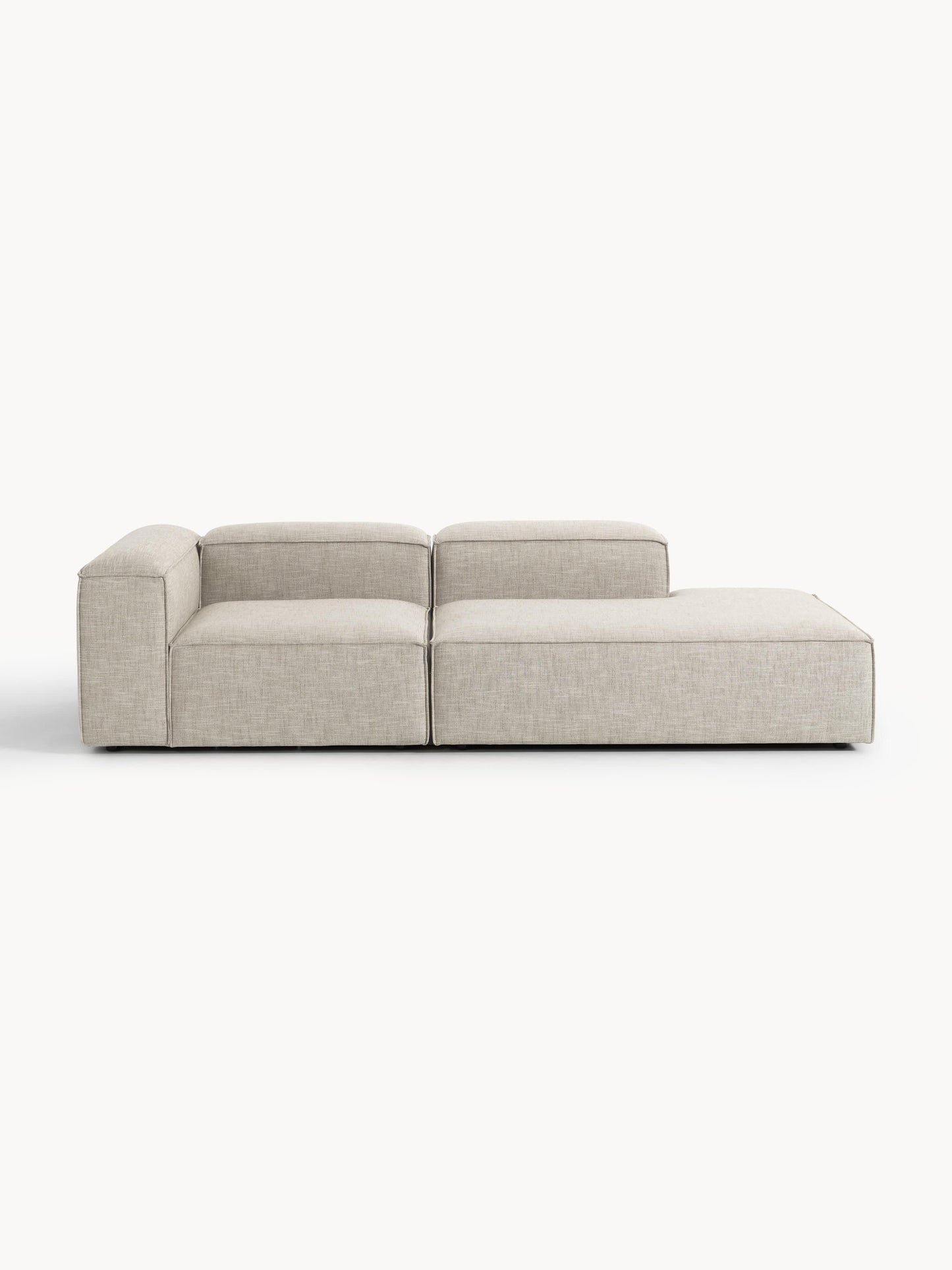 Lenzano Modular Linen Blend Ottoman