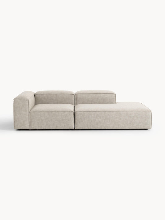 Lenzano Modular Linen Blend Ottoman