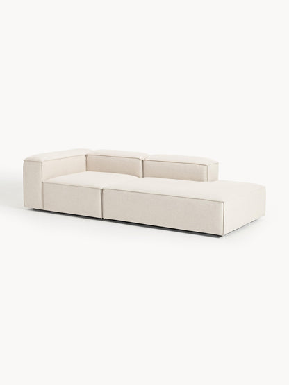 Lenzano Modular Linen Blend Ottoman