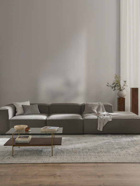 Lenzano Modular XL Bouclé Ottoman