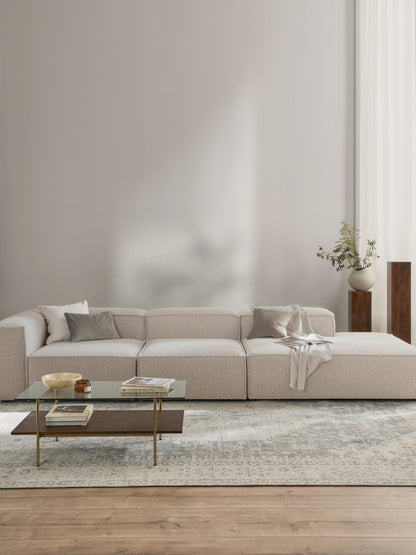 Lenzano Modular XL Bouclé Ottoman