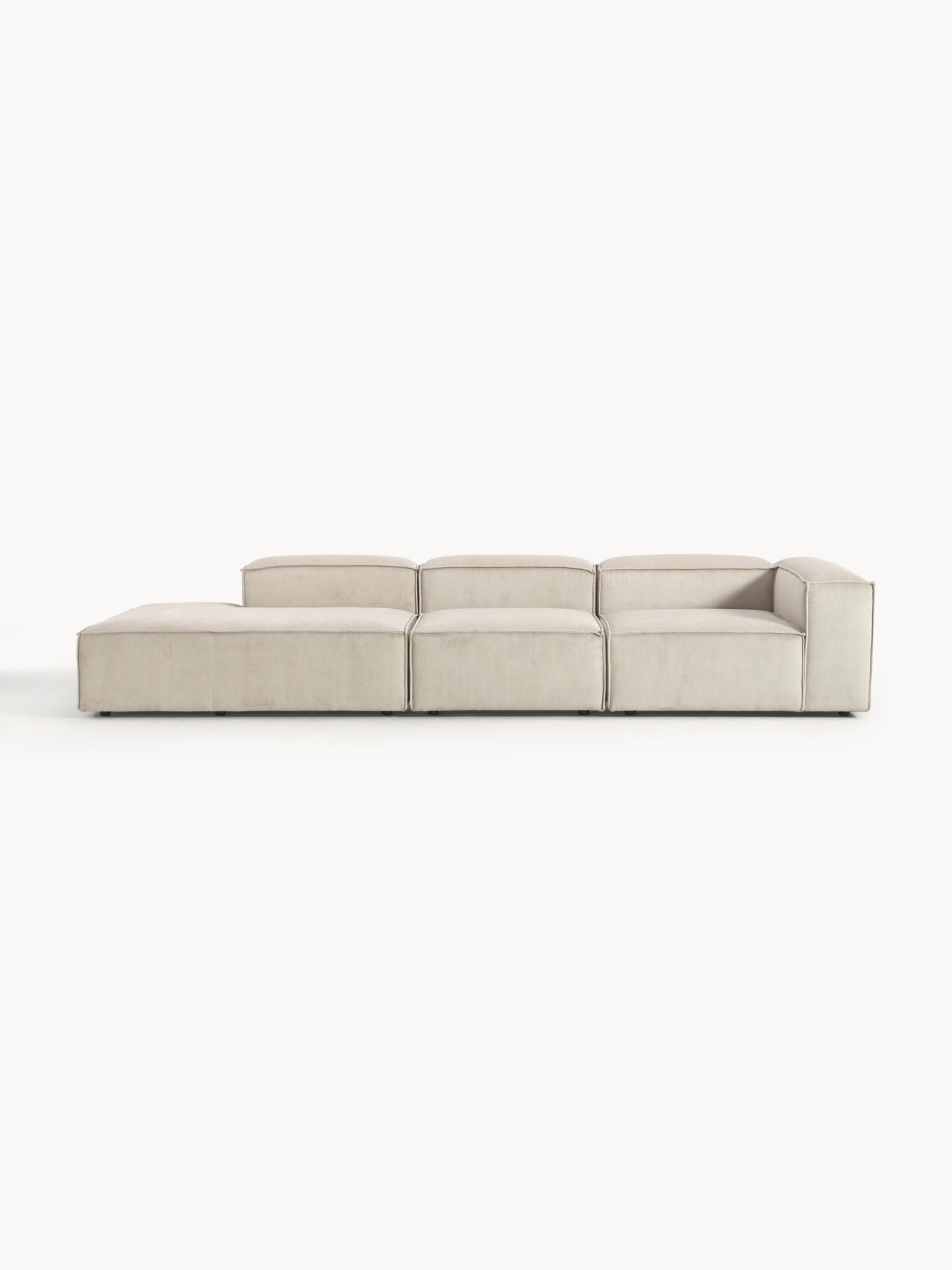 Lenzano Modular XL Corduroy Ottoman