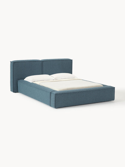 Lenzano Upholstered Bed in Bouclé