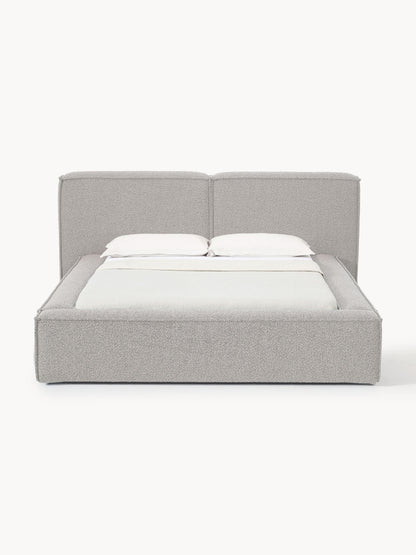 Lenzano Upholstered Bed in Bouclé