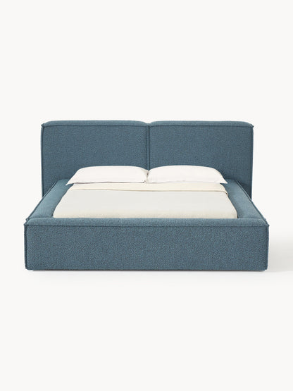 Lenzano Upholstered Bed in Bouclé