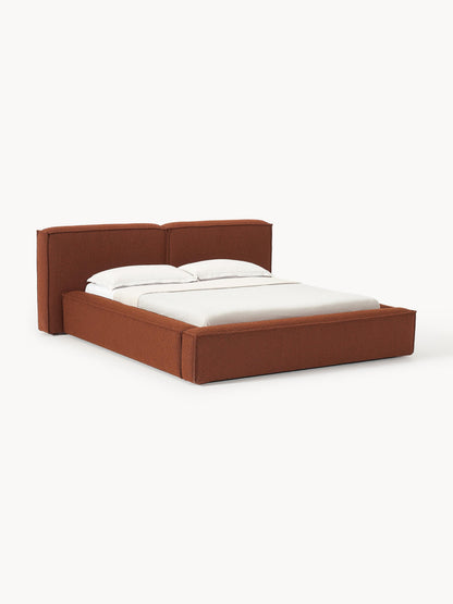 Lenzano Upholstered Bouclé Bed with Storage