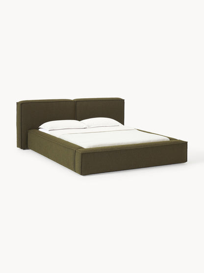 Lenzano Upholstered Bouclé Bed with Storage