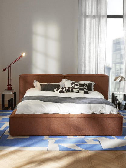 Lenzano Upholstered Bouclé Bed with Storage
