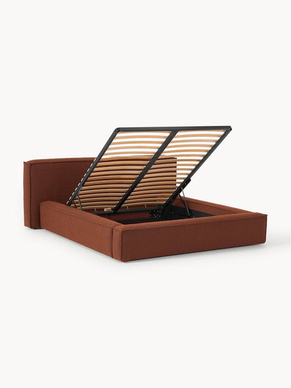 Lenzano Upholstered Bouclé Bed with Storage