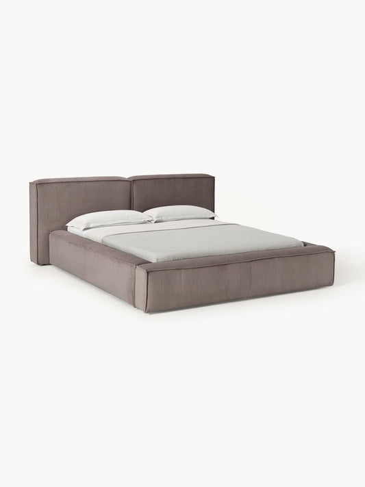 Lenzano Upholstered Storage Bed in Corduroy