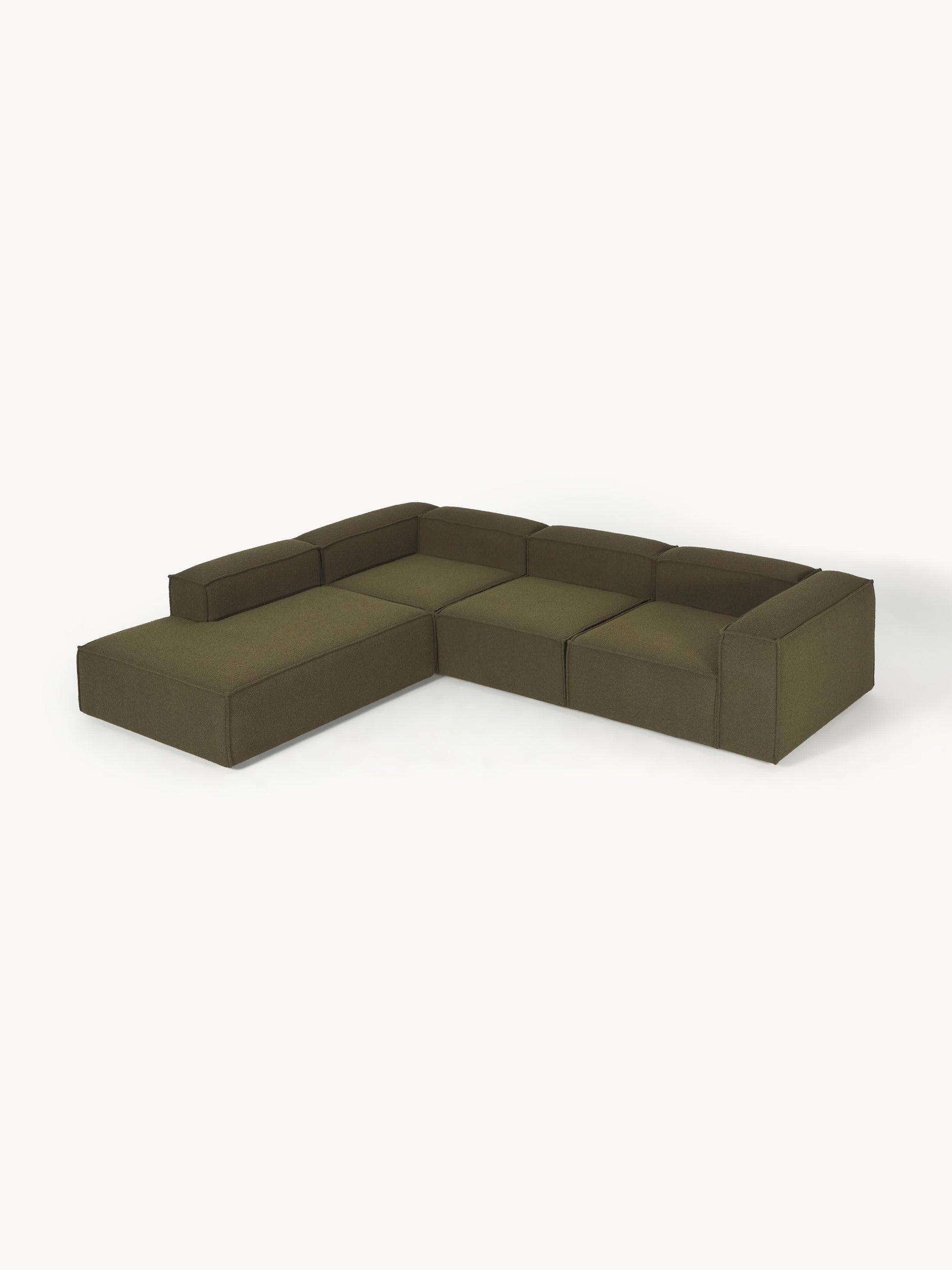Lenzano XL Modular Bouclé Corner Sofa (4-Seater)