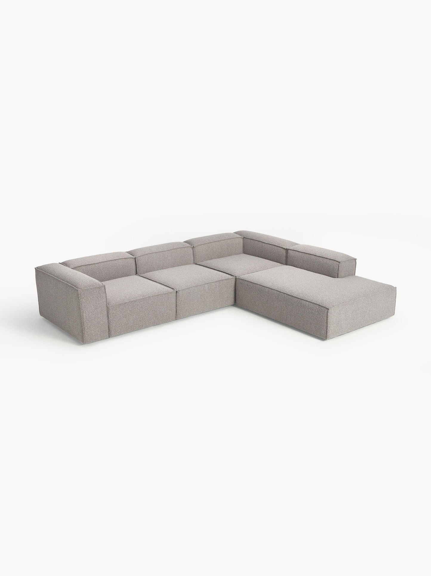 Lenzano XL Modular Bouclé Corner Sofa (4-Seater)