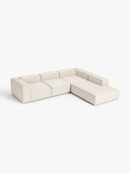 Lenzano XL Modular Corner Sofa (4-Seater) in Linen Blend