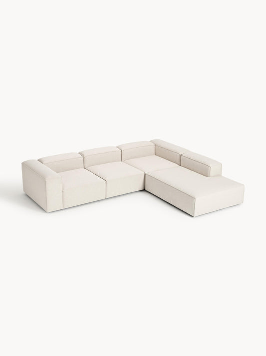 Lenzano XL Modular Corner Sofa (4-Seater) in Linen Blend