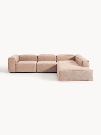 Lenzano XL Modular Corner Sofa (4-Seater) in Linen Blend