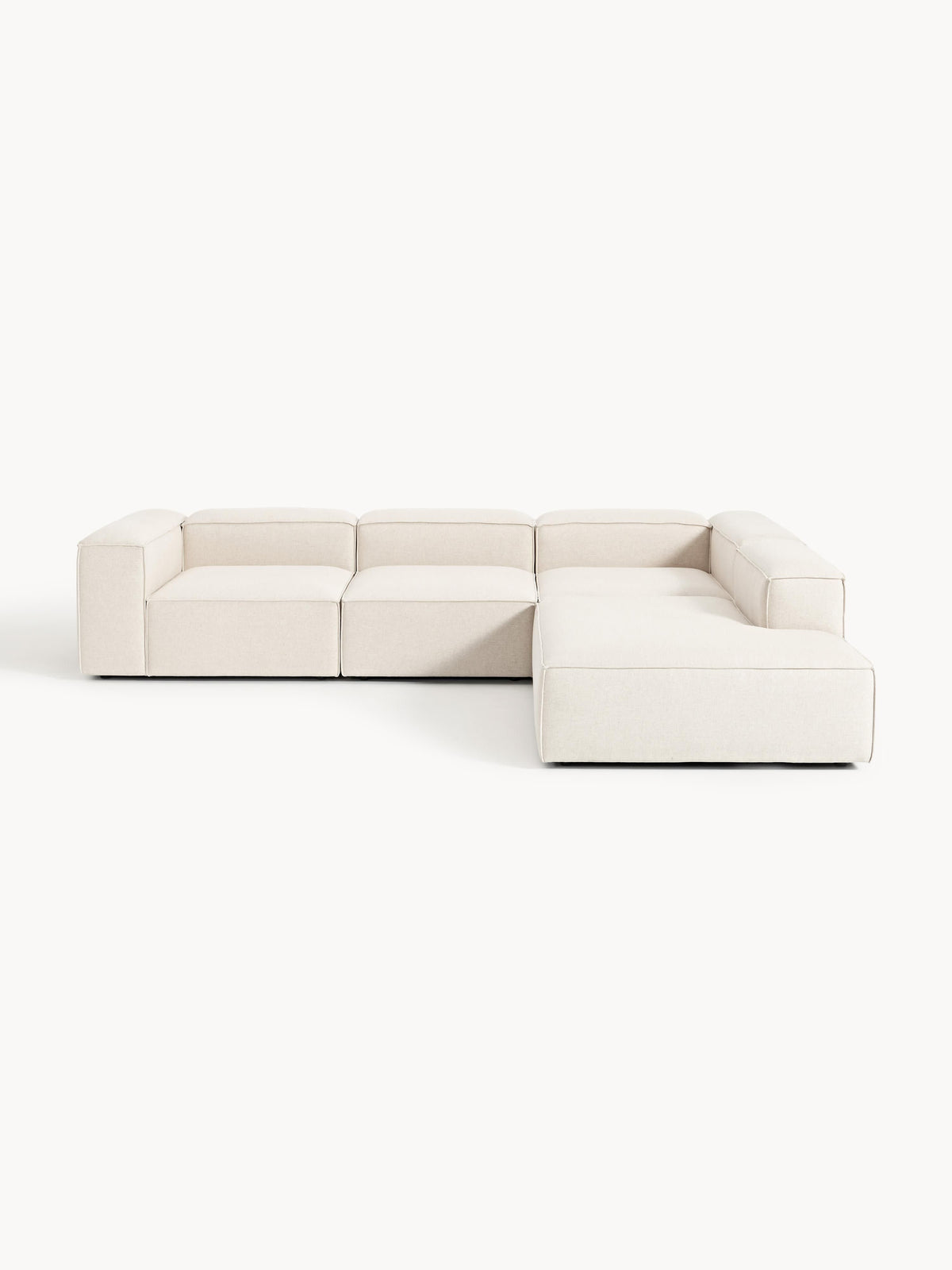 Lenzano XL Modular Corner Sofa (4-Seater) in Linen Blend