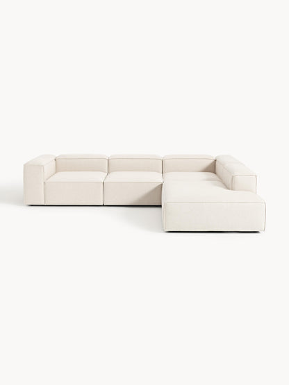 Lenzano XL Modular Corner Sofa (4-Seater) in Linen Blend
