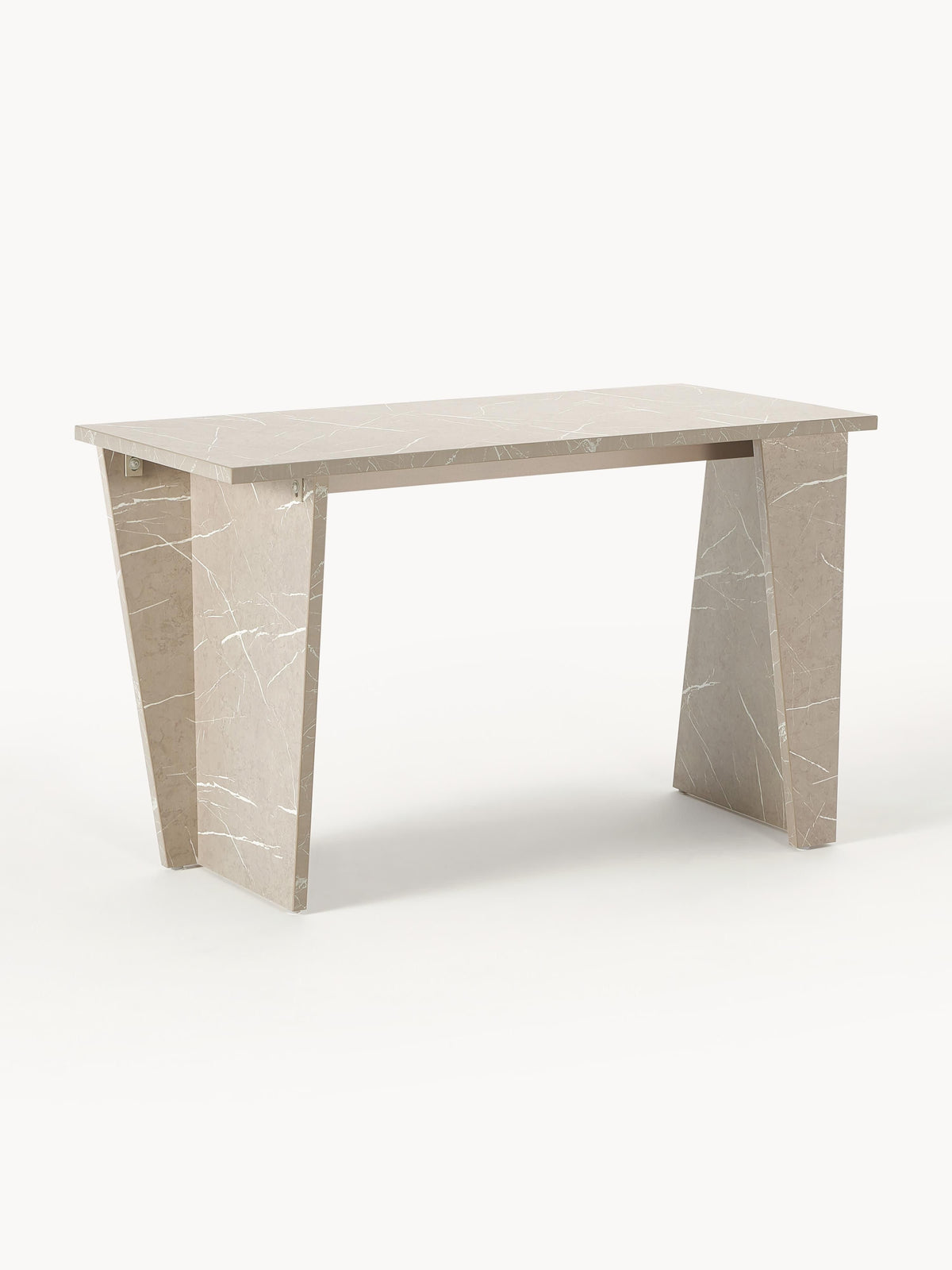 Liambro Travertine-Look Desk