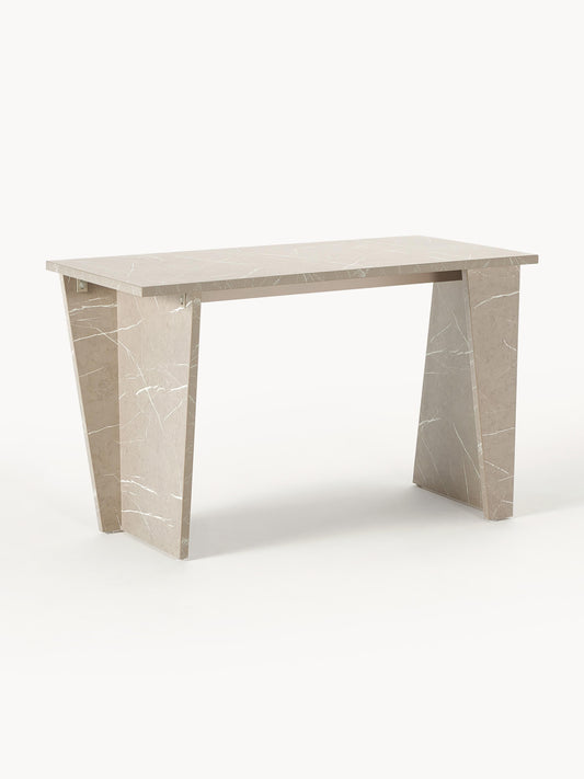 Liambro Travertine-Look Desk