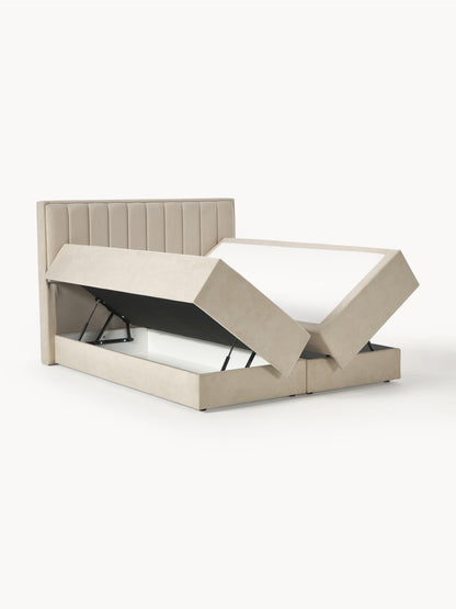 Livbella Box Spring Bed with Storage