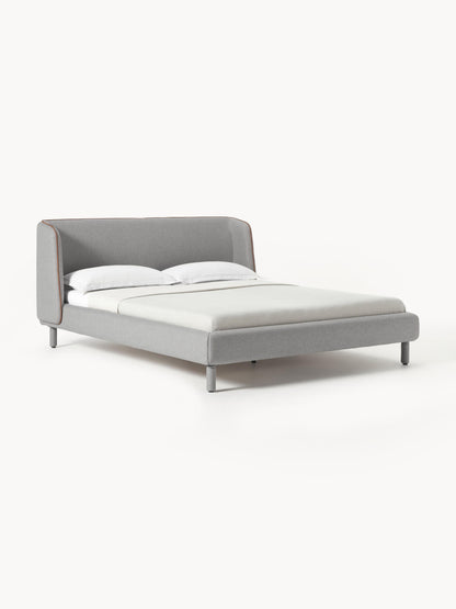 Lumbria Upholstered Bed with Headboard