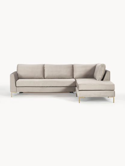 Lunmara 3-Seater Velvet Sofa Bed with Mattress