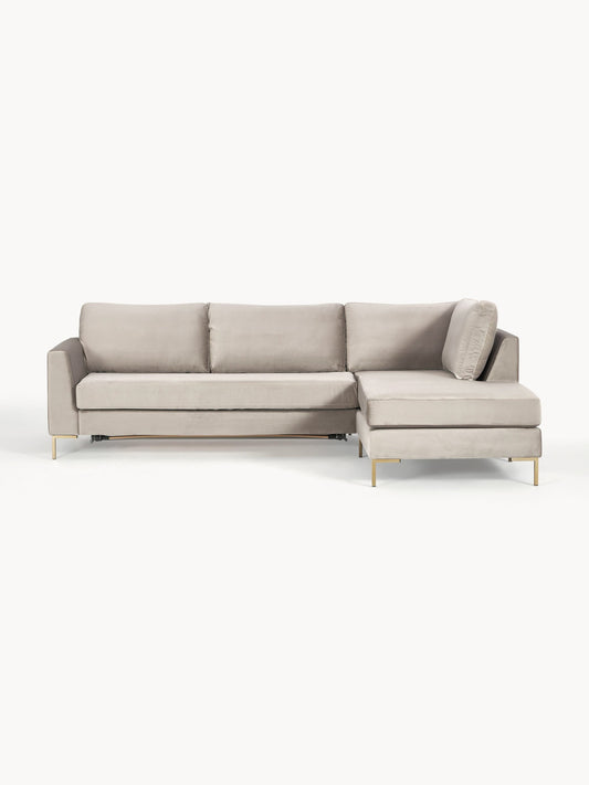 Lunmara 3-Seater Velvet Sofa Bed with Mattress