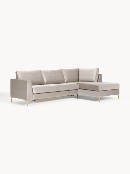 Lunmara 3-Seater Velvet Sofa Bed with Mattress