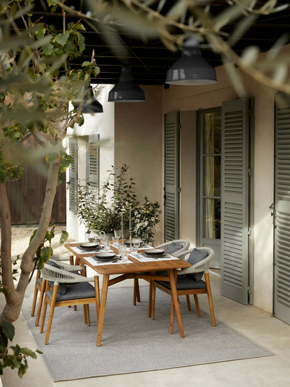 Marvetta Acacia Wood Garden Table, 180 x 90 cm