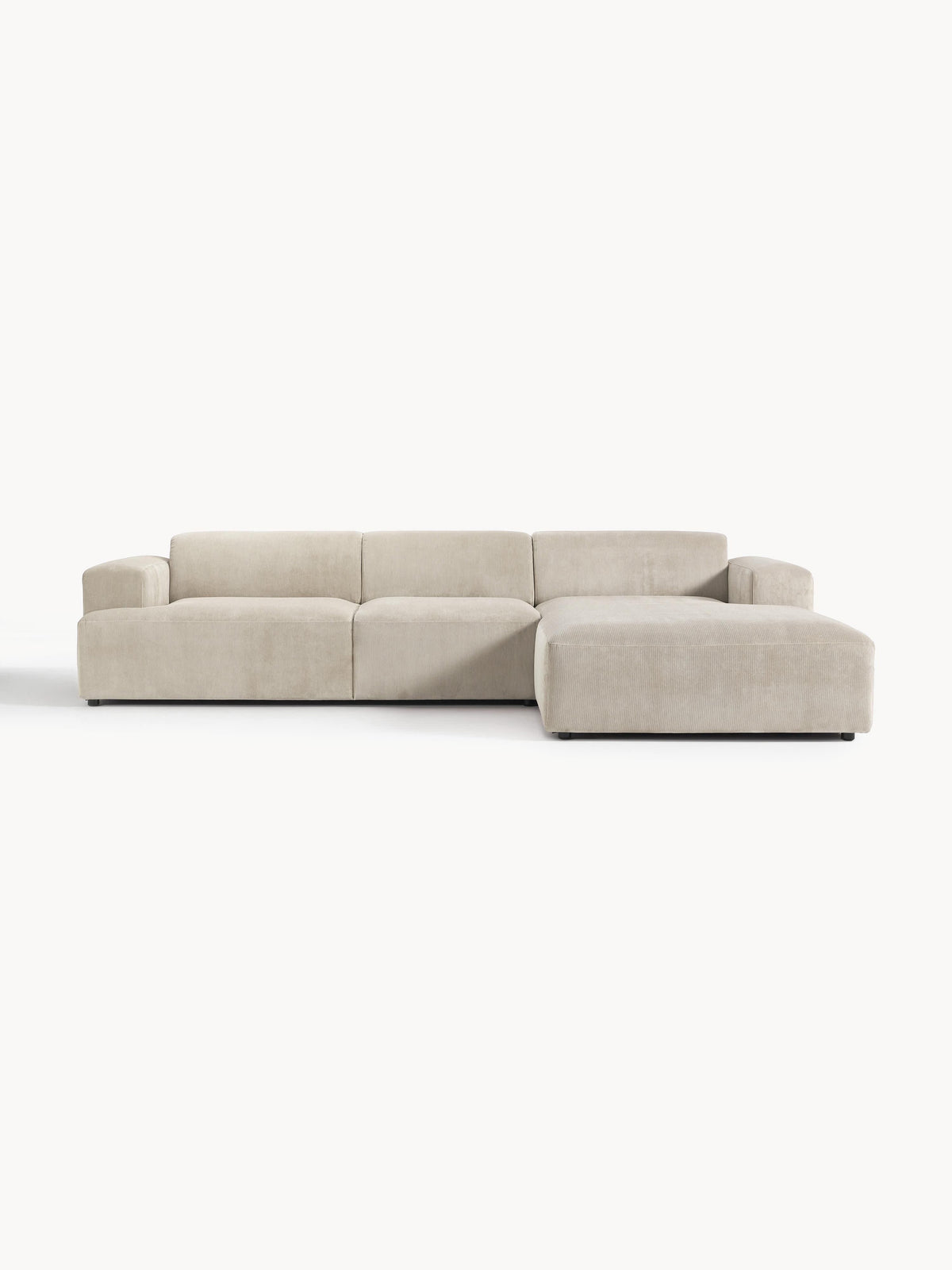 Melriva 4-Seater Corner Sofa in Corduroy