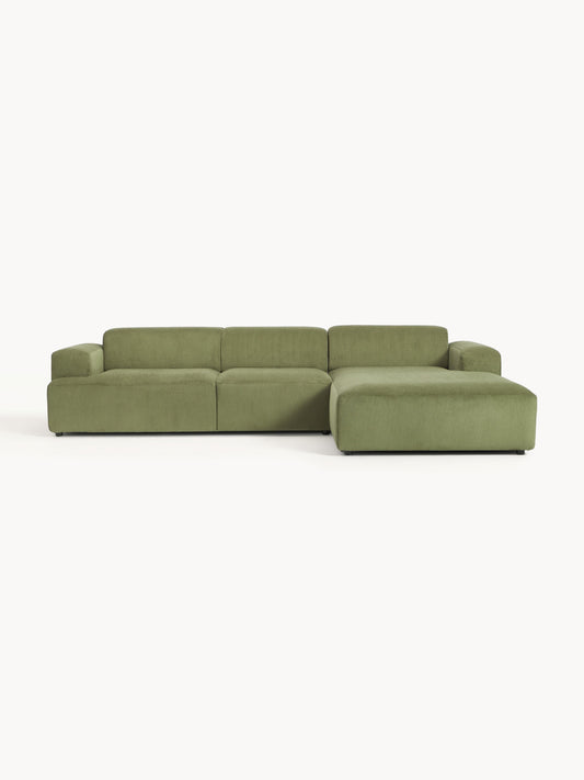 Melriva 4-Seater Corner Sofa in Corduroy