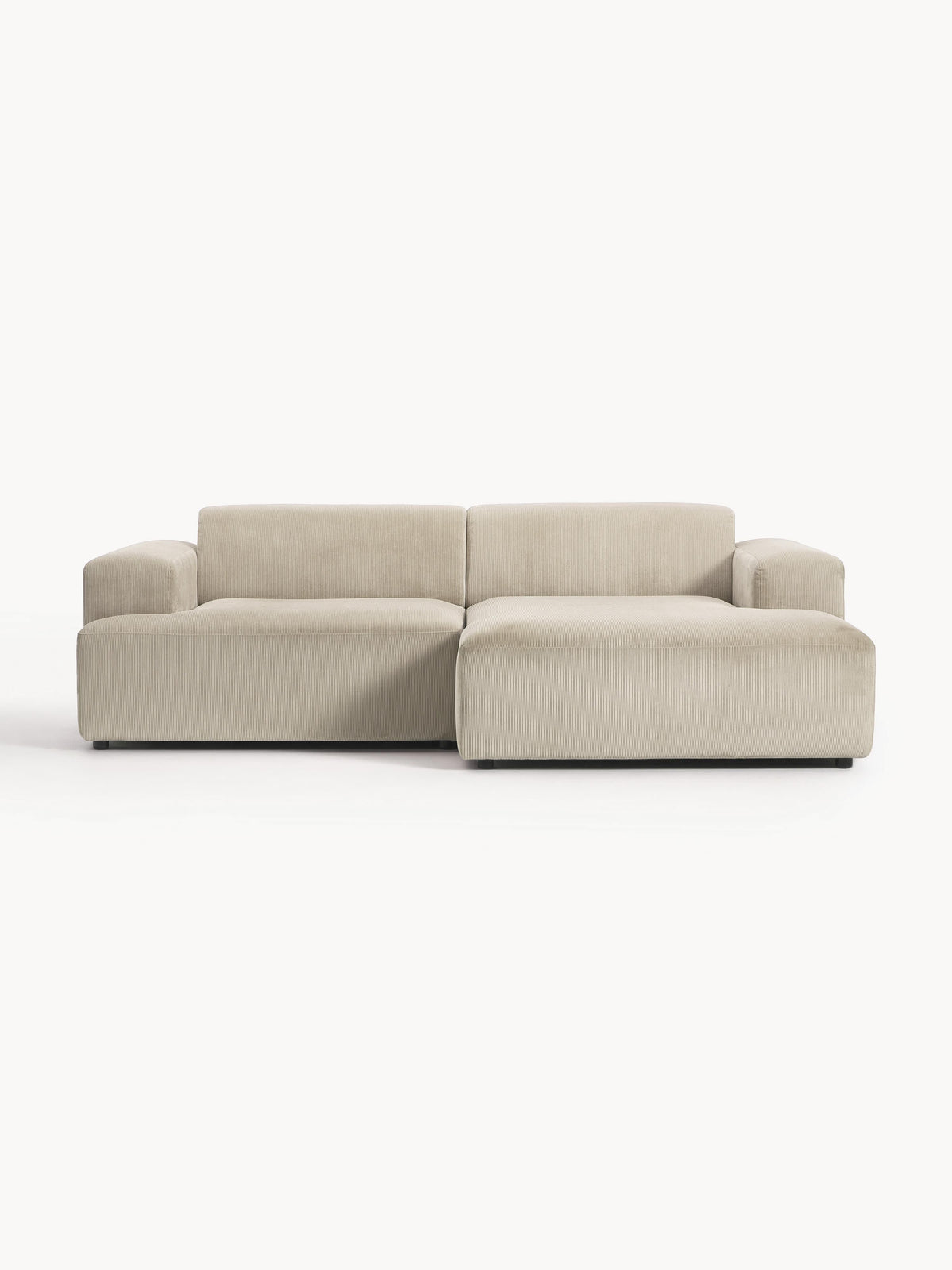 Melriva Corduroy Corner Sofa (3-Seater)