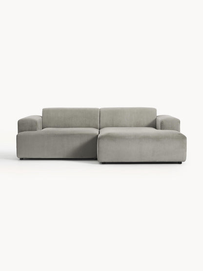 Melriva Corduroy Corner Sofa (3-Seater)